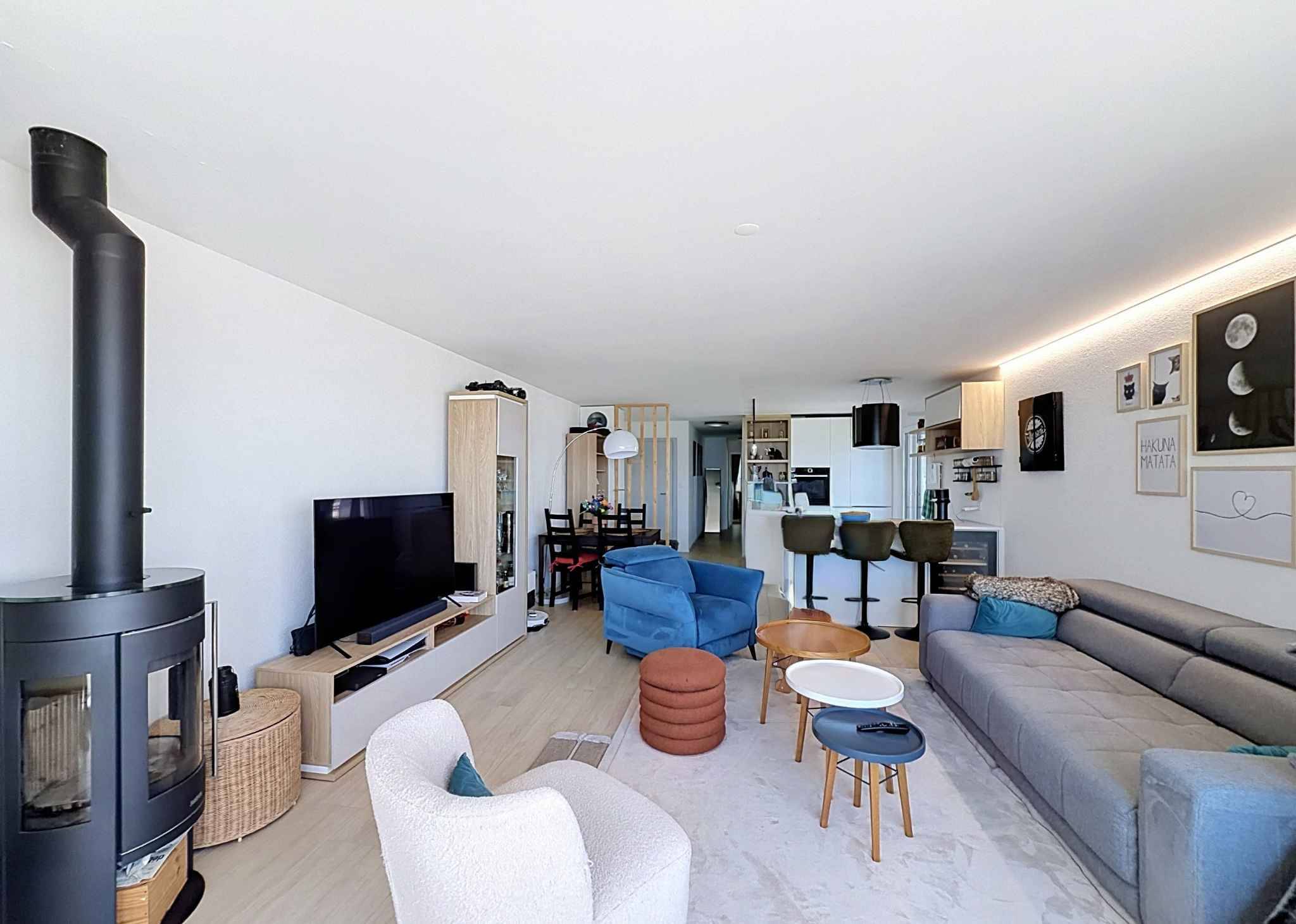 Un élégant 4,5 pièces avec deux terrasses 