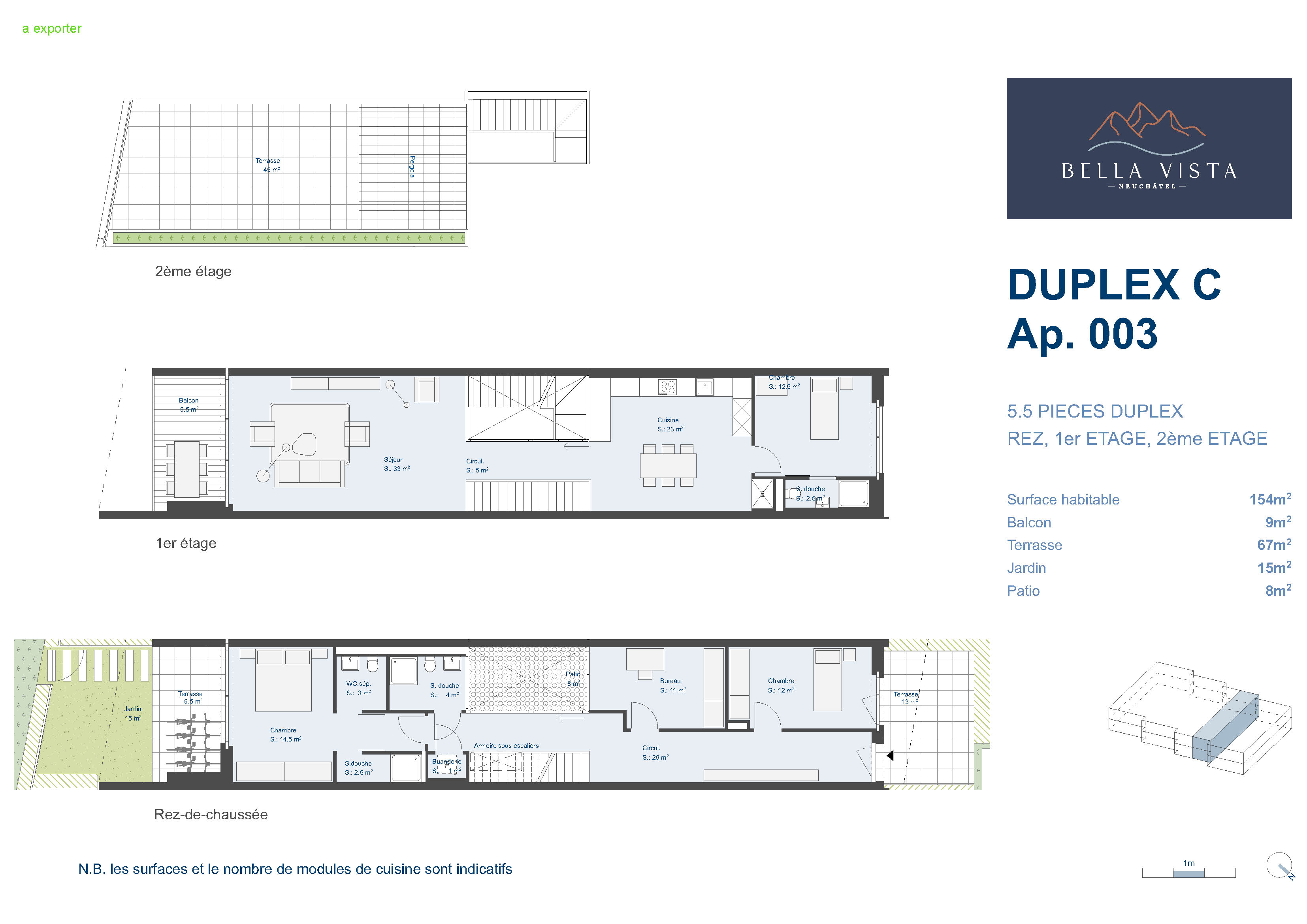 Immeuble 7C - Lot C.003- 5,5 pièces