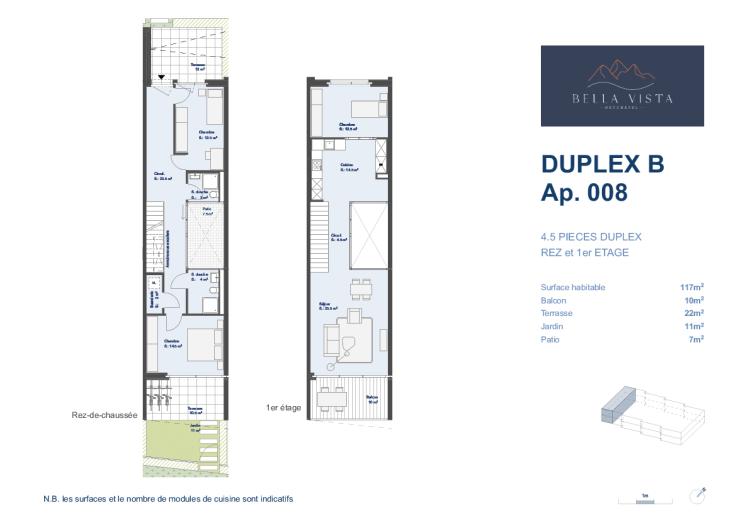 Duplex B - Lot B.008- 4,5 pièces