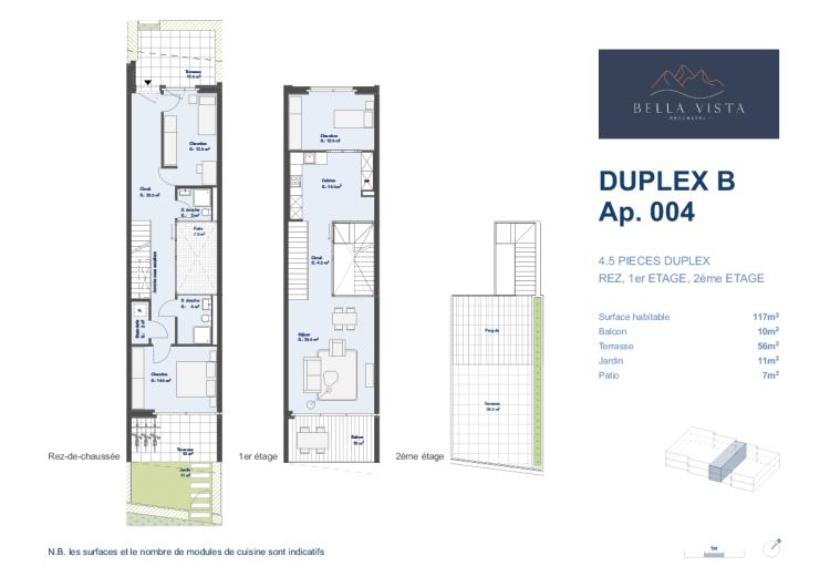 Duplex B - Lot B.004- 4,5 pièces