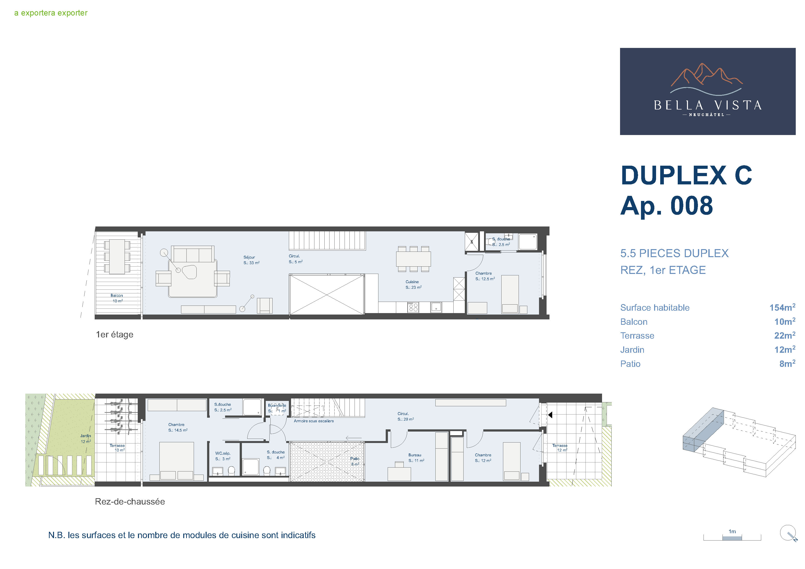 Immeuble 7C - Lot C.008- 5,5 pièces