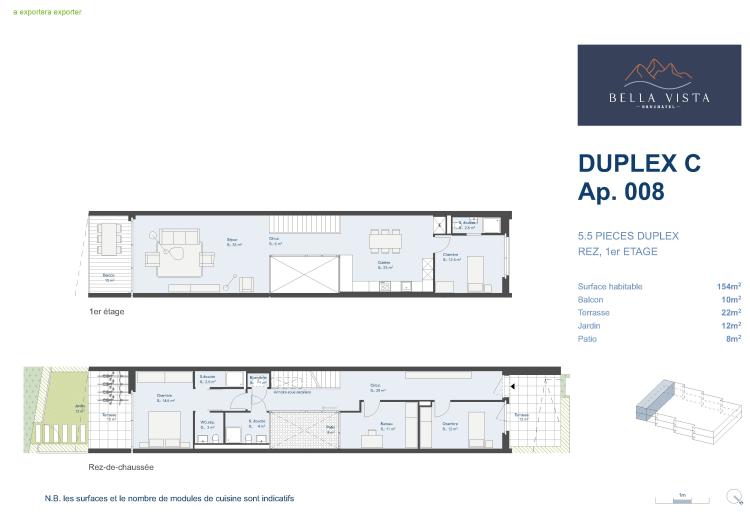 Immeuble 7C - Lot C.008- 5,5 pièces