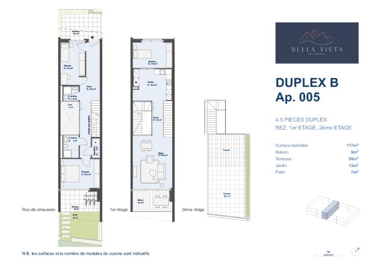 Duplex B - Lot B.005- 4,5 pièces