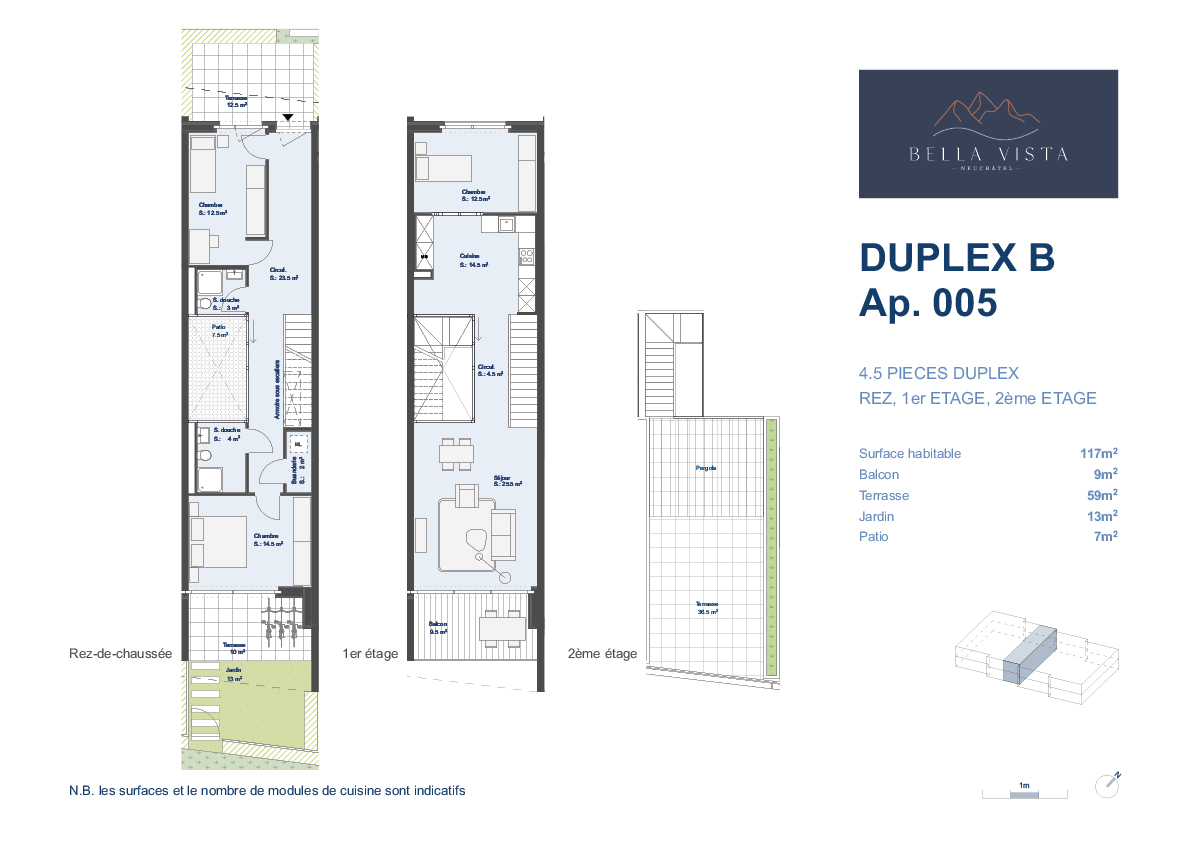 Duplex B - Lot B.005- 4,5 pièces