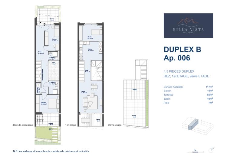 Duplex B - Lot B.006- 4,5 pièces