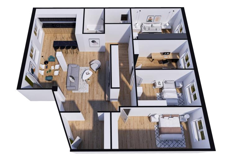 Spacieux appartement de 5,5 pièces au centre-ville