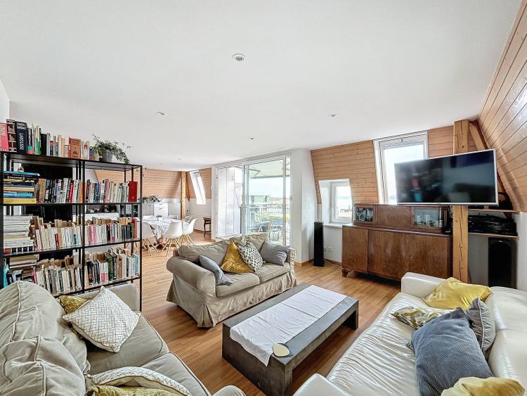 Duplex avec vue panoramique sur le lac et les Alpes
