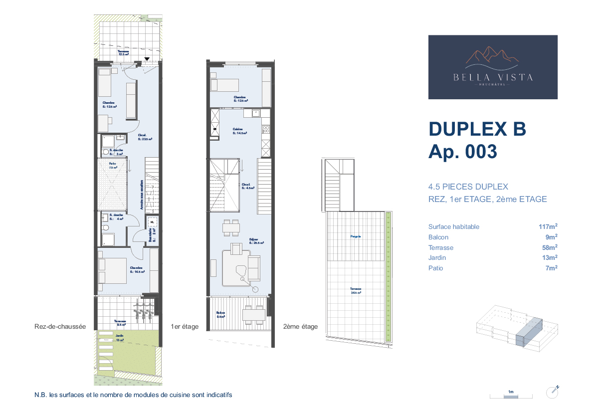 Duplex B - Lot B.003- 4,5 pièces