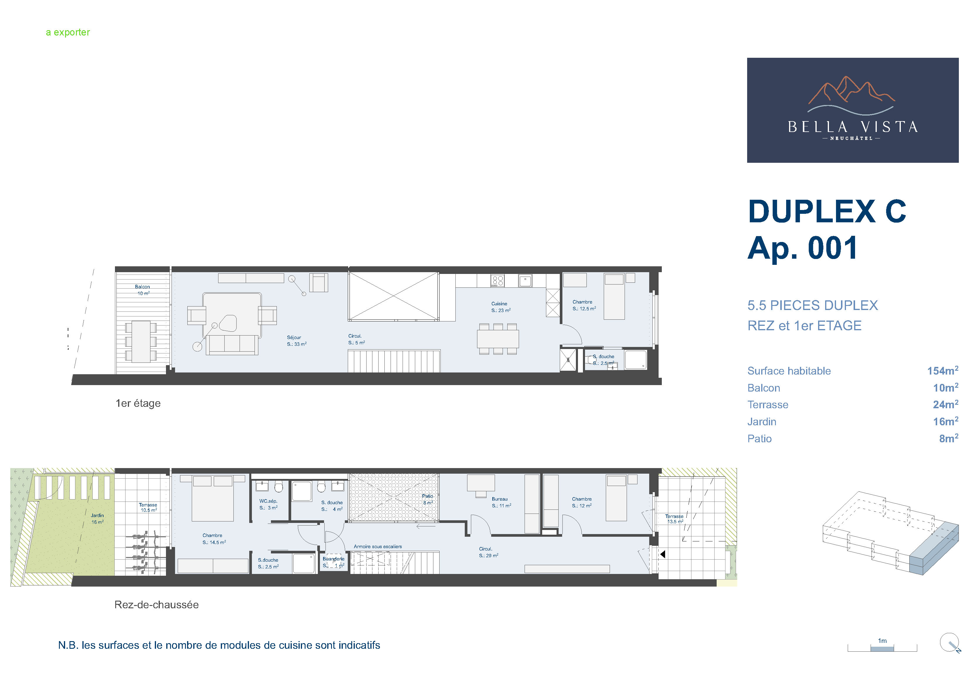Immeuble 7C - Lot C.001 - 5,5 pièces